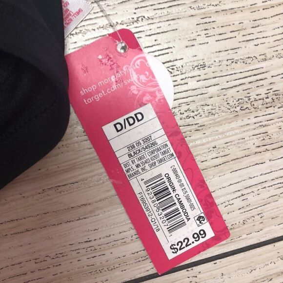 NWT Xhilaration embroidered push-up bikini top - Picture 2 of 8